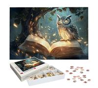 Puzzles 4000 Pieces for Adults, Magic Jigsaw Puzzles for Adults 4000, Wooden Puzzle with Exquisite Packaging Box, Owl Jigsaws for Family Educational Games, Gifts for Women/Men, Home Decor, -8464