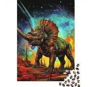 Puzzles 500 Piece Ancient Dinosaurs Jigsaw Puzzles Wooden Puzzles for Adults And Age 18 And Up Intellectual Game 500pcs (52x38cm)