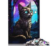 Puzzles 500 Piece Munchkin Cat The Wild Jigsaw Puzzles Wooden Puzzles for Adults And Age 18 And Up Intellectual Game 500pcs (52x38cm)