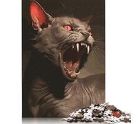Puzzles 500 Pieces Black Horror Jigsaw Puzzle Adults Jigsaw Difficulty Puzzles Educational Toy Games Family Decoration 500pcs (52x38cm)