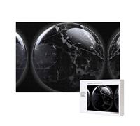 Puzzles 500 Pieces Black Marble Jigsaw Puzzles Wooden Photo Puzzle for Adults Personalized Picture Puzzle Classic Jigsaw Puzzle for Family Wedding Birthday Valentine's Day Gifts 15.7 x 11 Inch