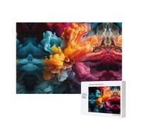 Puzzles 500 Pieces Bold Color Mix Jigsaw Puzzles Wooden Photo Puzzle for Adults Personalized Picture Puzzle Classic Jigsaw Puzzle for Family Wedding Birthday Valentine's Day Gifts 15.7 x 11 Inch