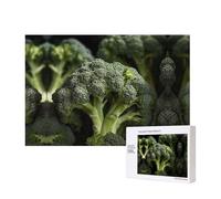 Puzzles 500 Pieces Close-Up of Broccoli Jigsaw Puzzles Wooden Photo Puzzle for Adults Personalized Picture Puzzle Classic Jigsaw Puzzle for Family Wedding Birthday Valentine's Day Gifts 15.7 x 11 Inch
