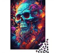 Puzzles 500 Pieces Colorful Fantasy Skeleton Jigsaw Puzzle Boys And Girls Difficulty Puzzle Educational Toy Games Family Decoration 500pcs (52x38cm)