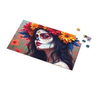 Puzzles 500 Pieces Day Of The Dead: A Floral Tribute Picture Puzzle 300 Piece Puzzle Jigsaw Puzzles 1000 Pieces(500PCS)