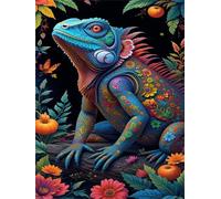 Puzzles 500 Pieces for Adults,20.5x15 inch Jigsaw puzzles for adults Challenging Educational Games Home Decoration Puzzle Theme: Flowers Chameleon