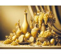 Puzzles 500 Pieces for Adults,20.5x15 inch Jigsaw puzzles for adults Challenging Educational Games Home Decoration Puzzle Theme: Yellow Fruit Bottle