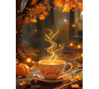 Puzzles 500 Pieces for Adults, 500 Piece Jigsaw puzzles for adults Classic Educational Games Beautiful Decoration Puzzle-Autumn Coffee