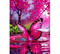 Puzzles 500 Pieces for Adults, 500 Piece Jigsaw puzzles for adults Classic Educational Games Beautiful Decoration Puzzle-Pink Butterfly
