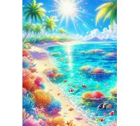 Puzzles 500 Pieces for Adults, 500 Piece Jigsaw puzzles for adults Classic Educational Games Beautiful Decoration Puzzle-Summer Tropical Seas