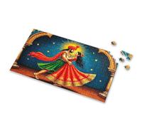 Puzzles 500 Pieces For Adults A Couple In Traditional Attire Dances Under A Starry Sky Picture Puzzle Gifts For 5 Year Old Girls Jigsaw Puzzles 500 Piec(300PCS)