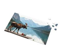 Puzzles 500 Pieces For Adults Alpine Majesty: A Moose'S Tea Break By The Lake Picture Puzzle Eurographics Puzzles 1000 Piece Easter Gifts(1000PCS)