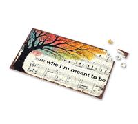 Puzzles 500 Pieces For Adults Autumn Harmony: Musical Reflections Of Nature'S Transition Picture Puzzle Jigsaw Puzzle 500 Pieces(500PCS)