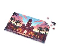 Puzzles 500 Pieces For Adults Brisbane'S Iconic Clock Tower Illuminated At Sunset Picture Puzzle Jigsaw Puzzle 500 Pieces(1000PCS)