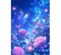 Puzzles 500 Pieces for Adults Colourful Jigsaw puzzles for adults, 500 Piece Challenging & Brainteasing Jigsaws Beautiful Decoration Puzzle, Theme:Dream Sky Rose