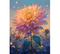 Puzzles 500 Pieces for Adults Colourful Jigsaw puzzles for adults, 500 Piece Challenging & Brainteasing Jigsaws Beautiful Decoration Puzzle, Theme:Pink Dahlia Flower