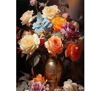 Puzzles 500 Pieces for Adults Colourful Jigsaw puzzles for adults, 500 Piece Challenging & Brainteasing Jigsaws Beautiful Decoration Puzzle, Theme:Retro Flowers