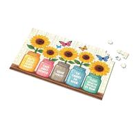 Puzzles 500 Pieces For Adults Floral Messages In Colorful Jars Picture Puzzle 1000 Piece Puzzles Puzzles 500 Pieces(1000PCS)