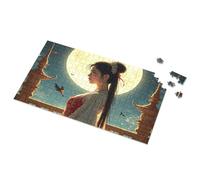 Puzzles 500 Pieces For Adults Full Moon And Traditional Chinese Beauty Picture Puzzle 1000 Piece Puzzles Puzzles 500 Pieces(300PCS)