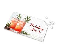 Puzzles 500 Pieces For Adults Holiday Cheer With Festive Drinks. Picture Puzzle 500 Piece Puzzles For Adults 1000 Piece Puzzle For(300PCS)