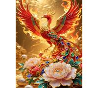 Puzzles 500 Pieces for Adults jigsaw puzzles for adults 500 Piece Educational Challenge Games Decoration puzzle - Phoenix Peony Flowers