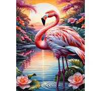 Puzzles 500 Pieces for Adults jigsaw puzzles for adults 500 Piece Educational Challenge Games Decoration puzzle - Landscape Lake Flamingos