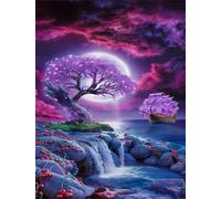 Puzzles 500 Pieces for Adults jigsaw puzzles for adults 500 Piece Educational Challenge Games Decoration puzzle - Landscape Tree Sailboat