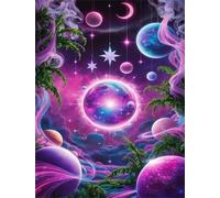 Puzzles 500 Pieces for Adults jigsaw puzzles for adults 500 Piece Educational Challenge Games Decoration puzzle - Purple Space Landscape
