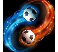 Puzzles 500 Pieces for Adults jigsaw puzzles for adults 500 Piece Educational Challenge Puzzle for adult kids,Educational Games Decoration puzzle Ice Fire Football