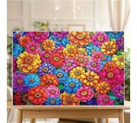Puzzles 500 Pieces For Adults jigsaw puzzles for adults Classic Educational Challenging Games Toys Family Decoration Puzzle - Colorful Flowers