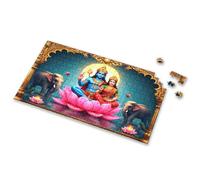 Puzzles 500 Pieces For Adults Lord Shiva And Goddess Parvati On A Lotus. Picture Puzzle 300 Piece Puzzles For Adults Large Piece 300 Piece(300PCS)