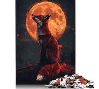 Puzzles 500 Pieces Japanese Red Fox Jigsaw Puzzle Adults Puzzles Difficulty Puzzles Education Games Toys Family Decoration 500pcs (52x38cm)