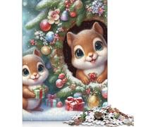 Puzzles 500 Pieces Jigsaws Merry Christmas Jigsaw Puzzles for Adults Wooden Creative Puzzles Jigsaw Puzzles for Teenagers Gifts 500pcs (52x38cm)