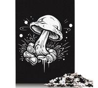 Puzzles 500 Pieces Mushroom Drawing Jigsaw Puzzle Adults Puzzles Difficulty Puzzles Puzzle Education Games Toys Family Decoration 500pcs (52x38cm)