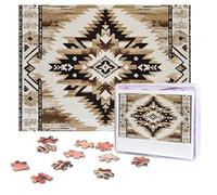 Puzzles 500 Pieces Personalized Jigsaw Puzzles Native American Puzzle Challenging Picture with storage bag Photo Puzzle for Adults Wedding (52 X 38 CM)