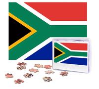 Puzzles 500 Pieces Personalized Jigsaw Puzzles South Africa flag Puzzle Challenging Picture with storage bag Photo Puzzle for Adults Wedding (52 X 38 CM)
