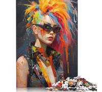 Puzzles 500 Pieces Punk Girl No1 Jigsaw Puzzle Adults Puzzles Difficulty Puzzles Education Games Toys Family Decoration 500pcs (52x38cm)