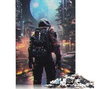 Puzzles 500 Pieces Space City Jigsaw Puzzle Boys And Girls Difficulty Puzzle Educational Toy Games Family Decoration 500pcs (52x38cm)