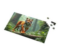 Puzzles 500 Pieces Tiger Stands Majestically In The Forest Picture Puzzle Games For Kids 8-12 Gift For 4 Year Old Boy(500PCS)