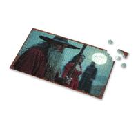 Puzzles 500 Pieces Wizard With Staff Under A Full Moon Picture Puzzle Easter Gifts For Adults 1000 Piece Puzzles(500PCS)