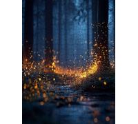 Puzzles 5000 Pieces for Adults, Firefly Forest Wooden Jigsaw BLQSBGA0-521