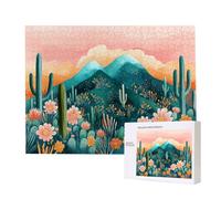 Puzzles 5000 Pieces for Adults jigsaw Puzzles for Adults 5000 Piece Puzzle Challenging & Brainteasing Educationa Game for The Whole Gifts for Men, jigsaw Puzzle Theme: (Cactus Mountain Range) h-862