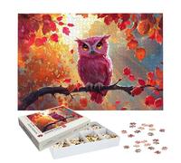 Puzzles 5000 Pieces for Adults, Owl Jigsaw Puzzles for Adults 5000, Wooden Puzzle with Exquisite Packaging Box, Autumn Jigsaws for Family Educational Games, Gifts for Women/Men, Home Decor, -9082