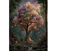 Puzzles 5000 Pieces for Adults, Tree Butterfly Wooden Jigsaw BLQSBGA0-432