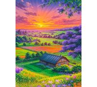 Puzzles 60 Pieces for Adults jigsaw puzzles for adults 60 Piece Educational Challenge Games Decoration puzzle - Rural Fields Landscape
