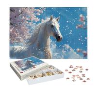 Puzzles 6000 Pieces for Adults, Horse Jigsaw Puzzles for Adults 6000, Wooden Puzzle with Exquisite Packaging Box, Flower Jigsaws for Family Educational Games, Gifts for Women/Men, Home Decor, -8398