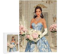 Puzzles 6000 Pieces for Adults jigsaw Puzzles for Adults 6000 Piece Jigsaw Challenging & Brainteasing Educationa Game for The Whole, jigsaw Puzle Theme: Flower Woman71 x 42 inches PjY36 0-H