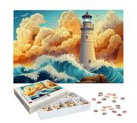 Puzzles 6000 Pieces for Adults, Lighthouse Jigsaw Puzzles for Adults 6000, Wooden Puzzle with Exquisite Packaging Box, Anime Jigsaws for Family Educational Games, Gifts for Women, Home Decor, -6852