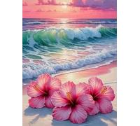 Puzzles 70 Pieces for Adults, 70 Piece Jigsaw puzzles for adults Classic Educational Games Beautiful Decoration Puzzle-Waves Flowers