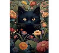 Puzzles 700 Pieces for Adults, 700 Piece Jigsaw puzzles for adults Classic Educational Games Beautiful Decoration Puzzle-Garden Black Cat